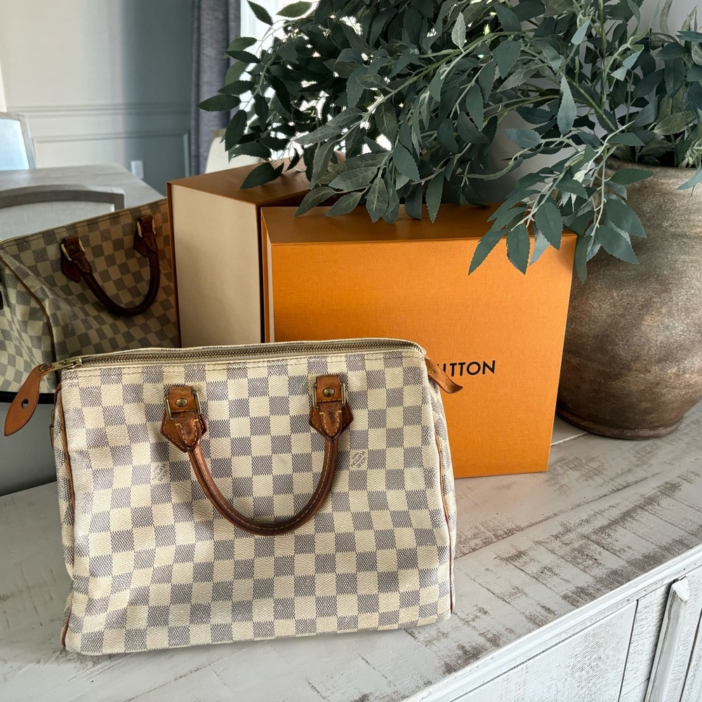 Louis Vuitton Speedy 30 Damier Azur
